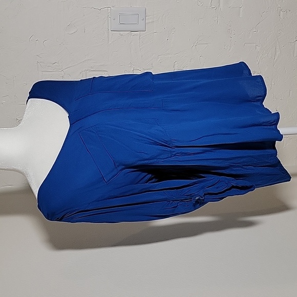 Anthropologie Maeve Charleston Blouse Popover Top Henley Blue Button Down M - Picture 6 of 16